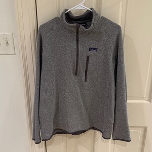 Patagonia Men's Better Sweater 1/4 Zip Grey (L)